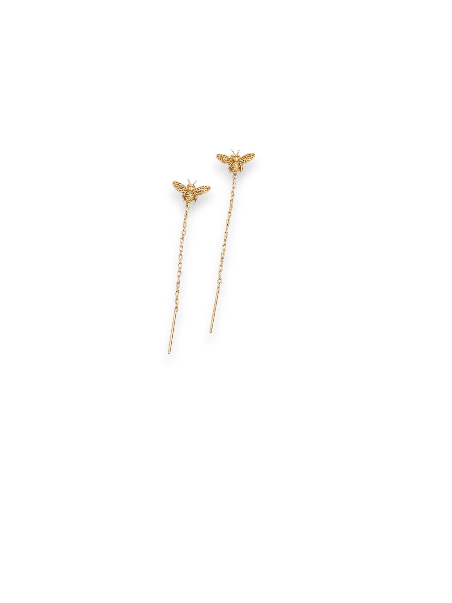 Bee Sui Dhaga Earrings Gold Plated