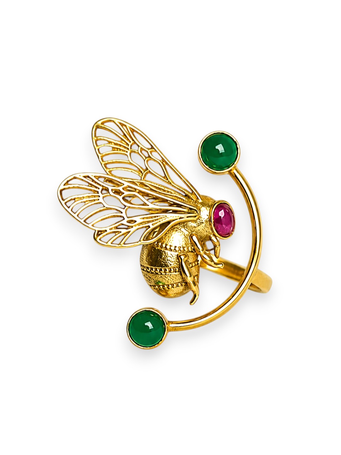 Garden Gaurdien Ring Gold Plated