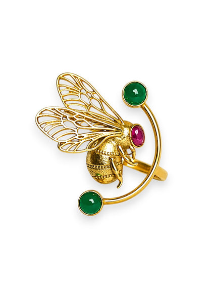 Garden Gaurdien Ring Gold Plated
