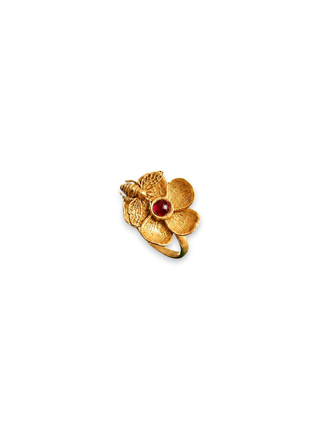 Bee Treasure Ring Gold Plated