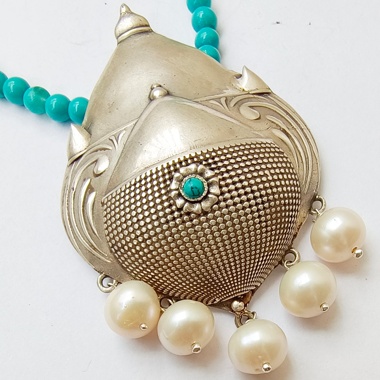 Gangotri Necklace with Turquoise Beads