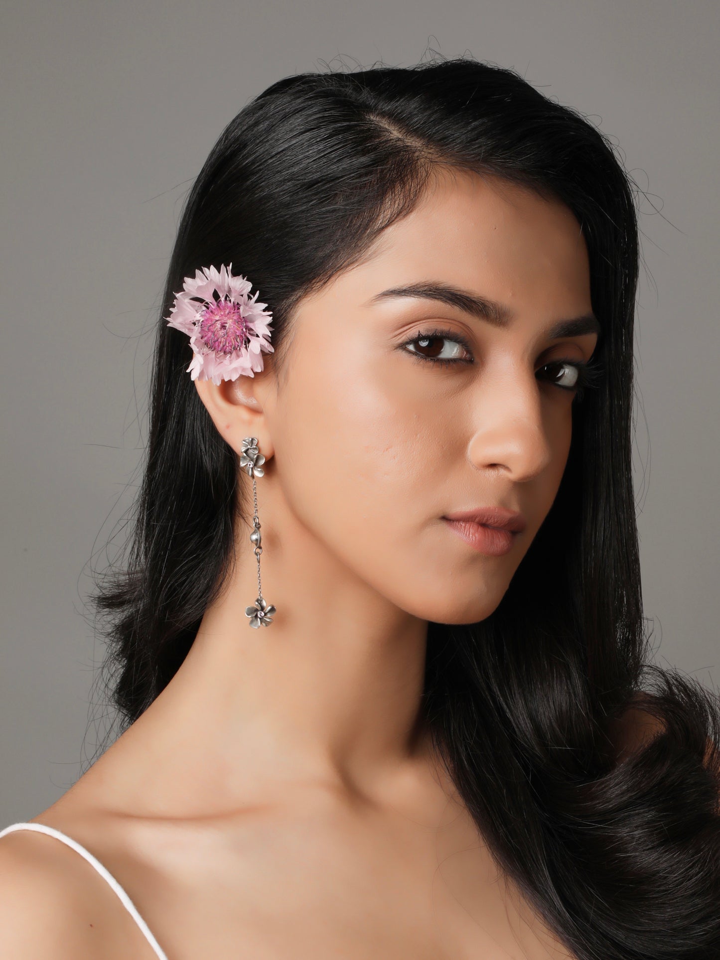 Frangipani Drop Down Earrings