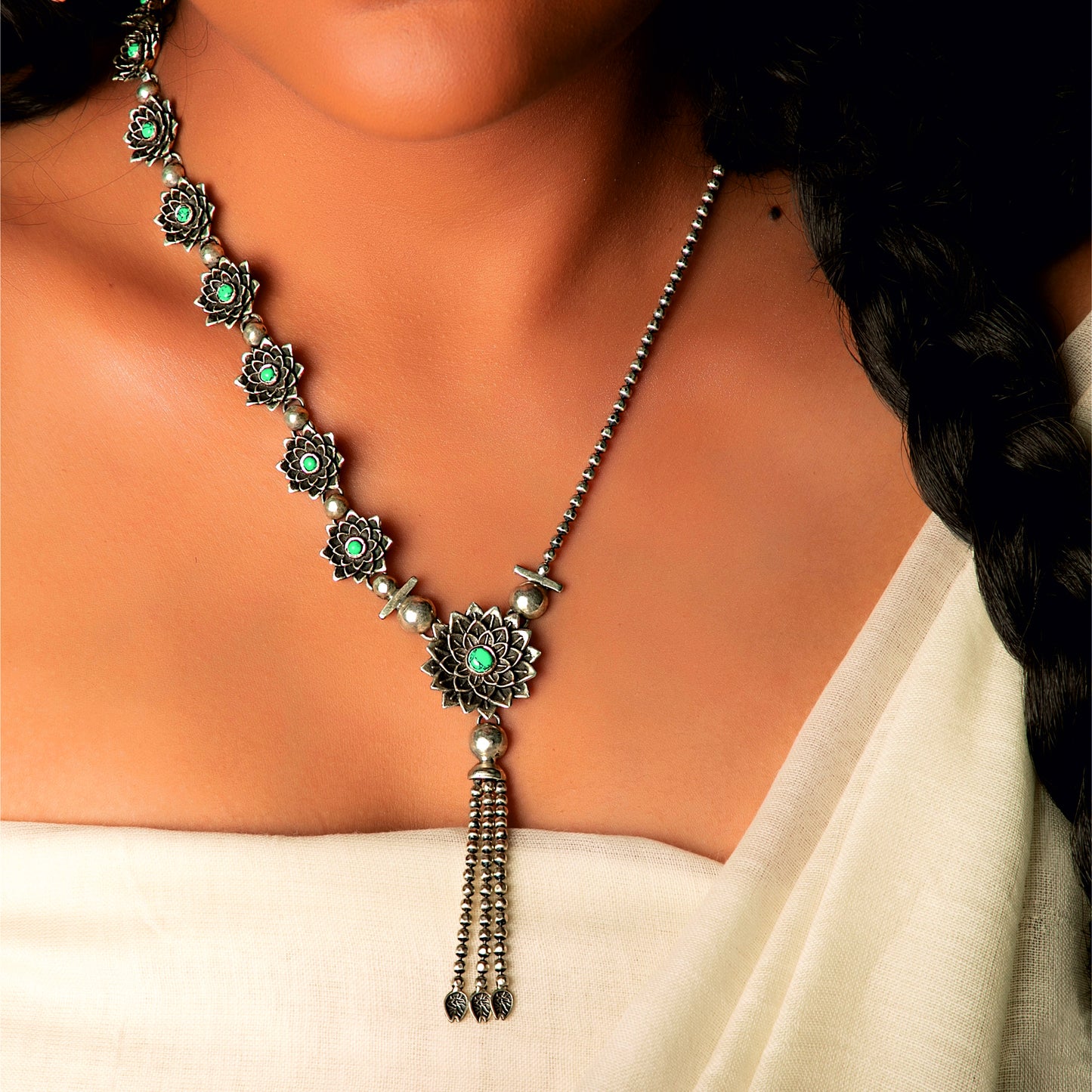 Pankaj Dance of Turquoises Neckpiece