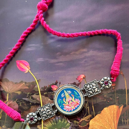 Gaja-Lakshmi Hand Painted Choker