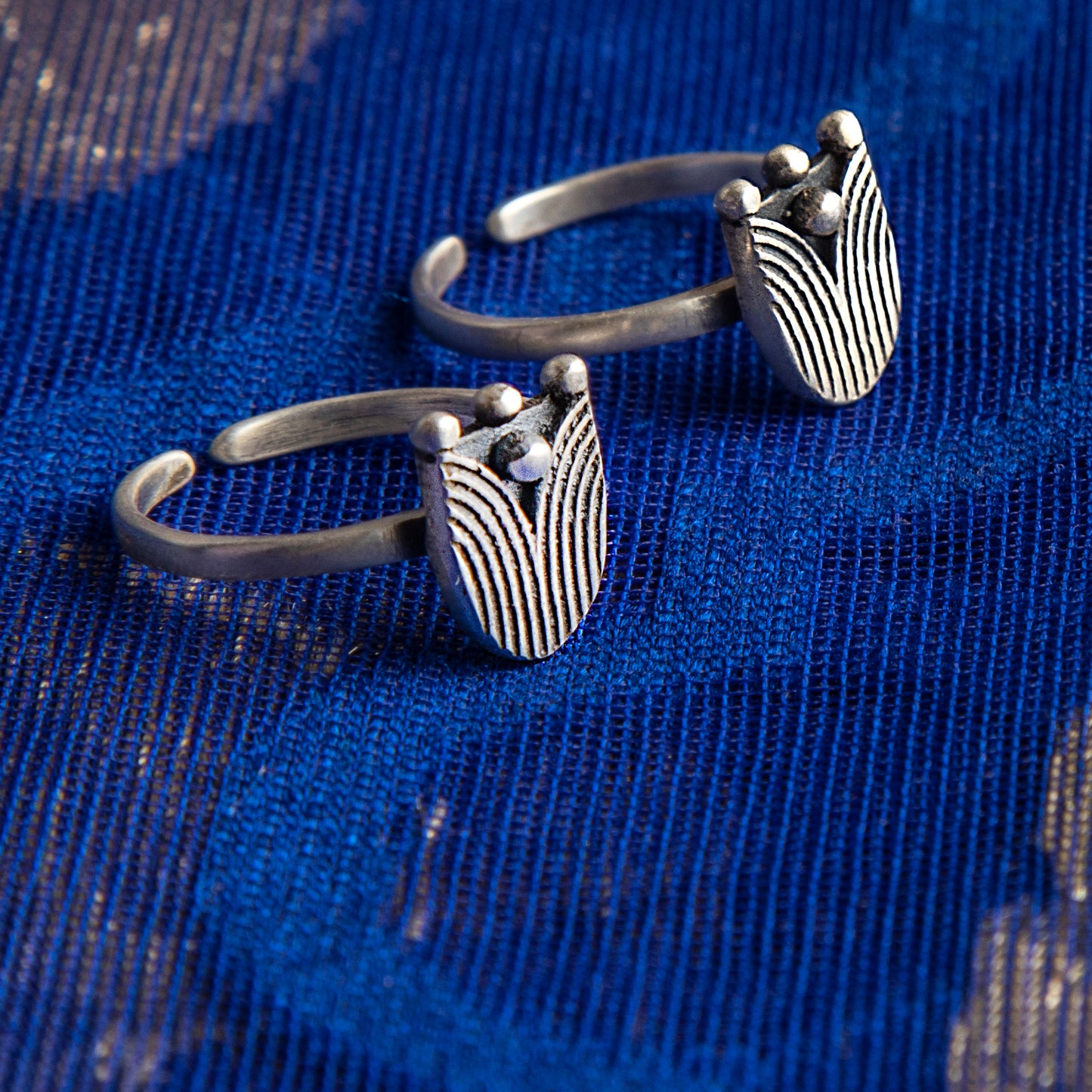 Kantha Toe Rings