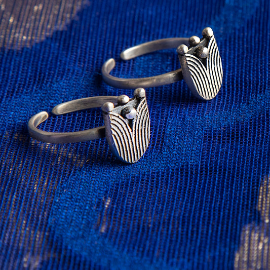 Kantha Toe Rings